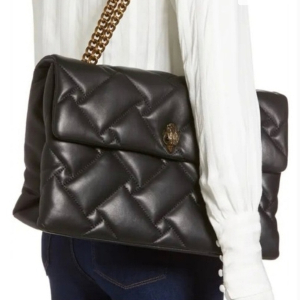 Kurt Geiger xxl Black Quilted Bag ~with Dust Bag